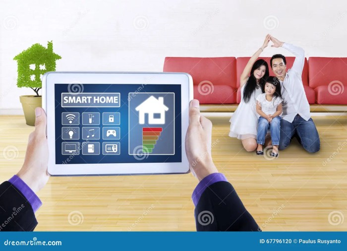 Digital Tablet with App of Smart Home Controller Stock Photo - Image of ...